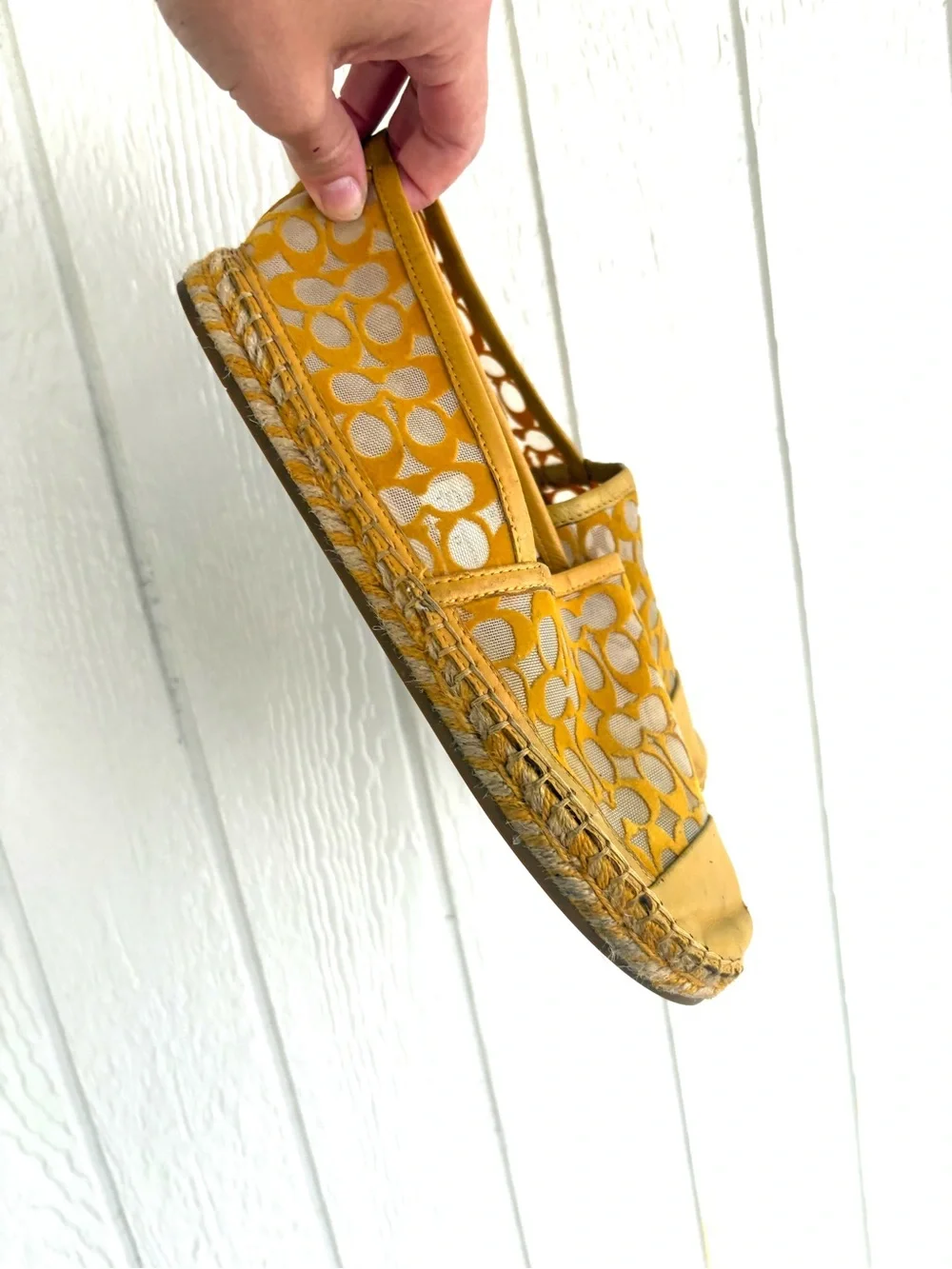 Coach Cleo Espadrilles Shoes Size 7.5